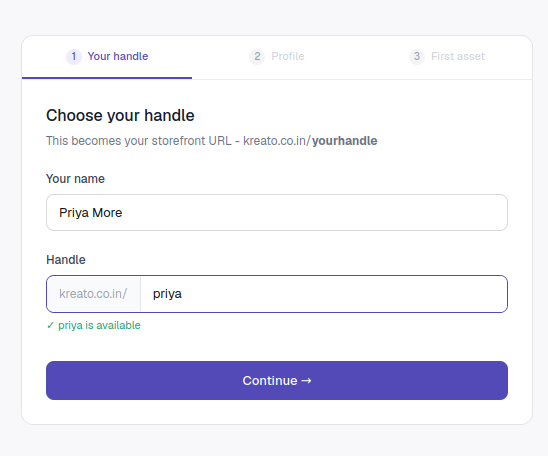 Create your storefront